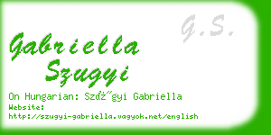 gabriella szugyi business card